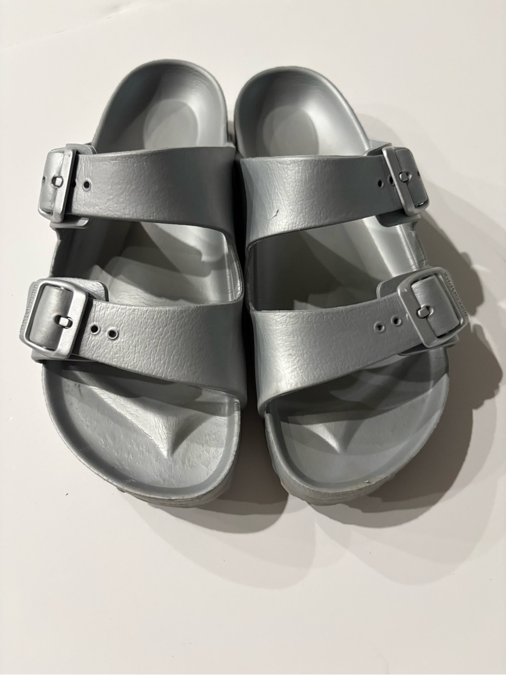 Birkenstock grey EVA Arizona Slide Sandals size EU 36 (5.5)